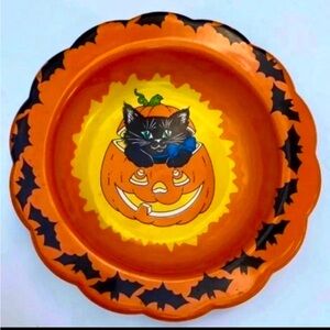Vintage Halloween Candy Bowl  - Vintage Bergman Industies